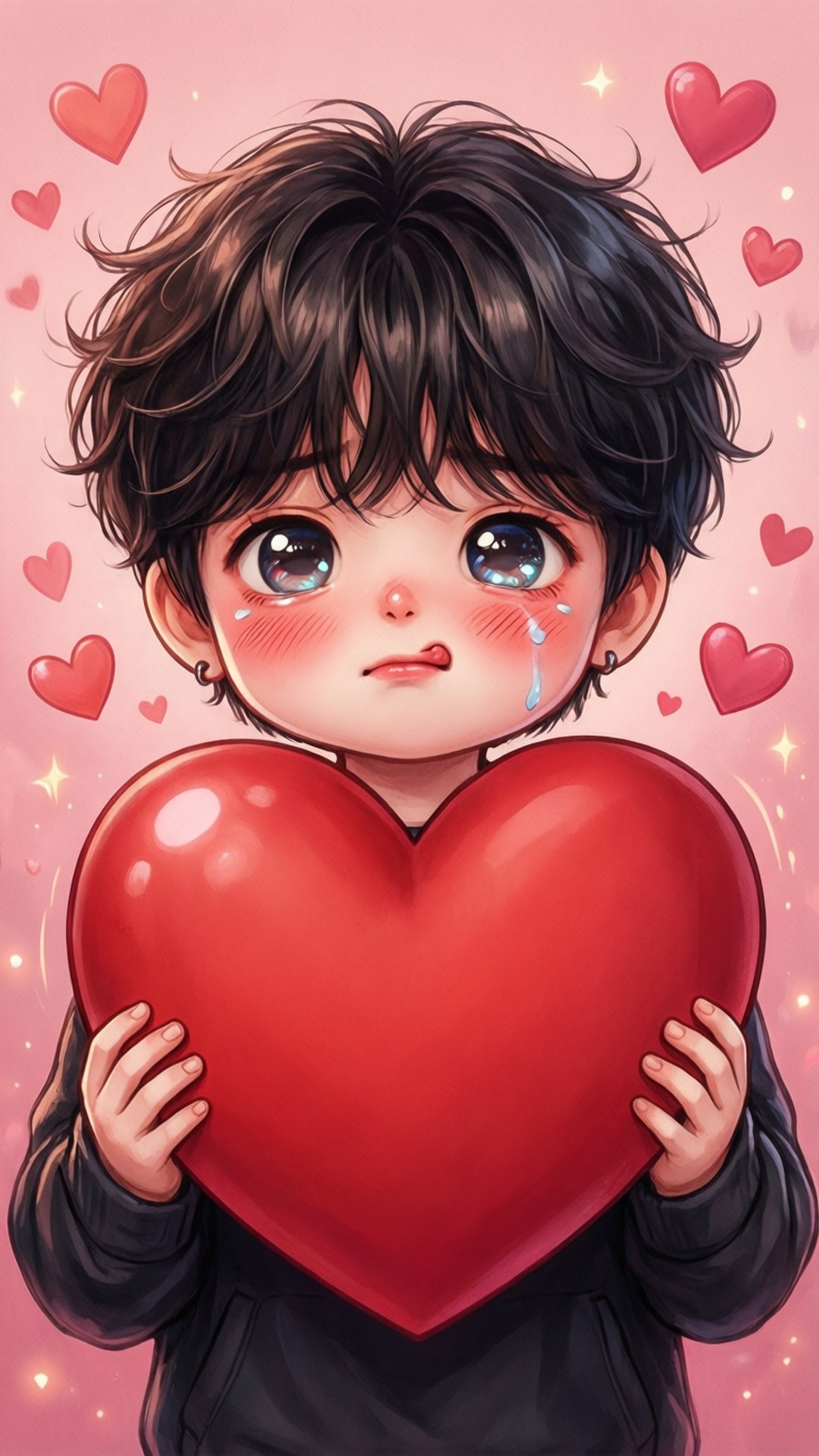 Shooky, heart, anime boy, Full HD Phone Wallpaper