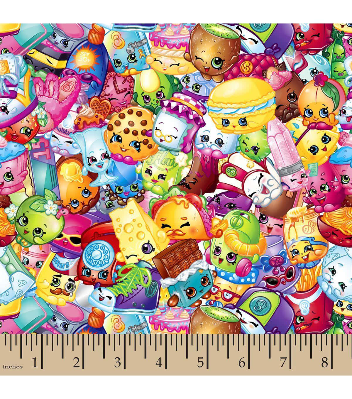 Shopkins, ruler, colorful, HD Phone Wallpaper