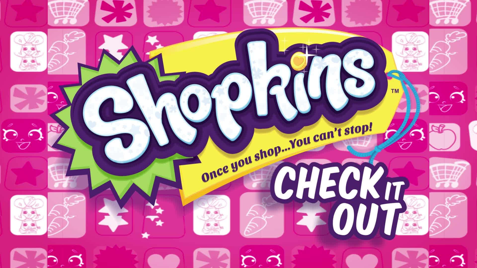 Shopkins, Vibrant pink, Playful Shopkins logo, Full HD Desktop Wallpaper