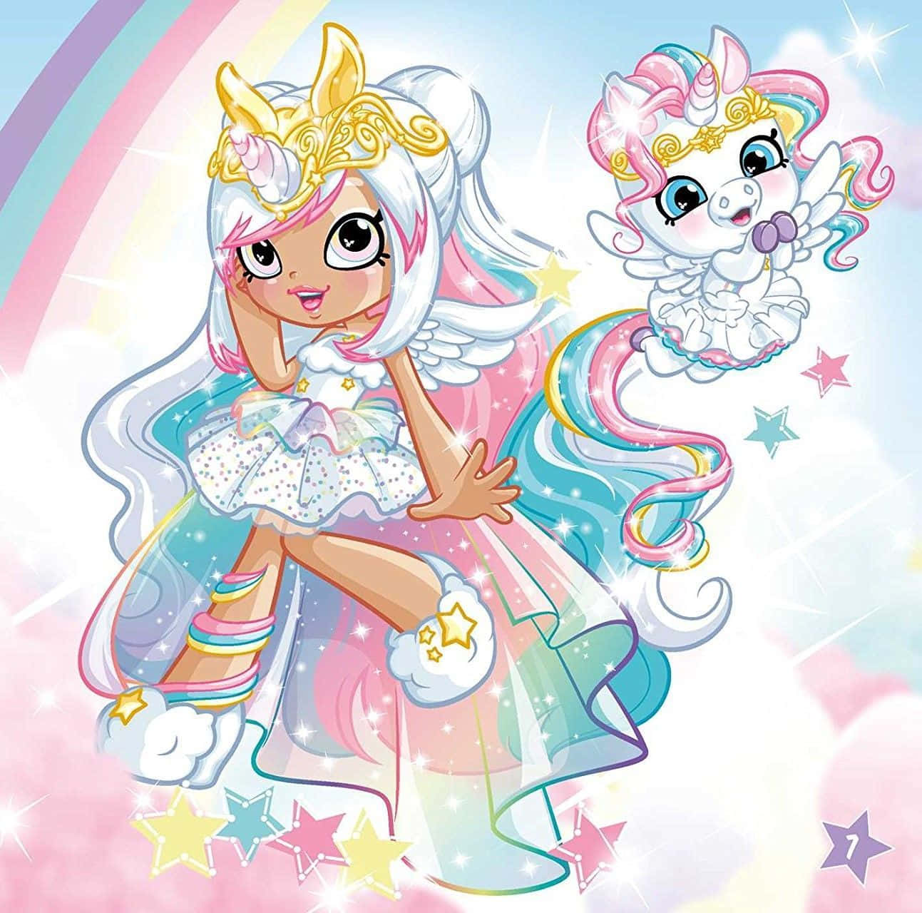 Shopkins, unicorn, winged unicorn, HD Desktop Wallpaper