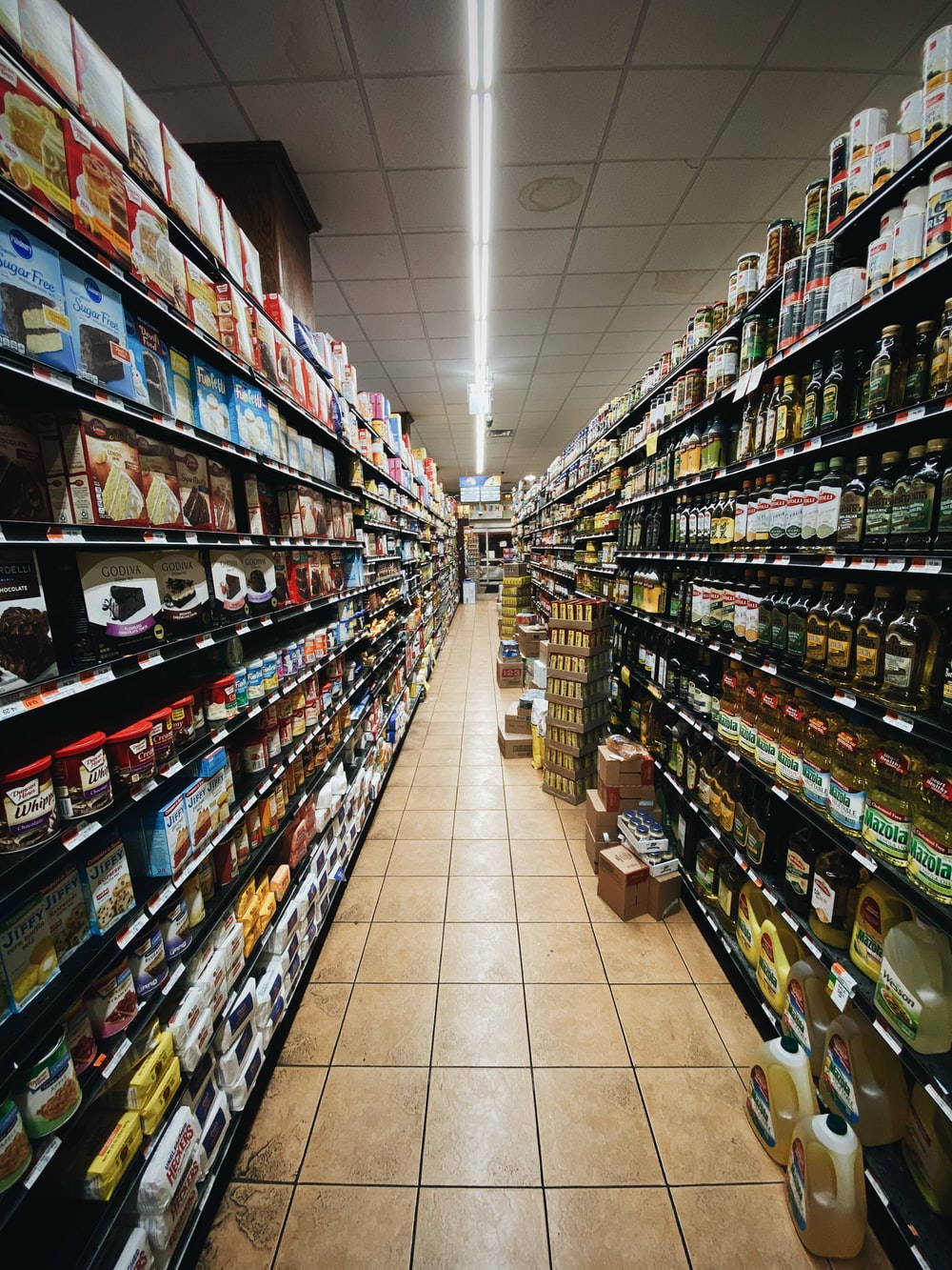 grocery store, snacks, cooking oils, HD Phone Wallpaper