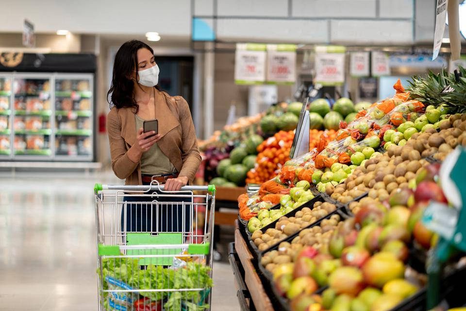 grocery shopping, supermarket, shopping cart, SD Desktop Wallpaper