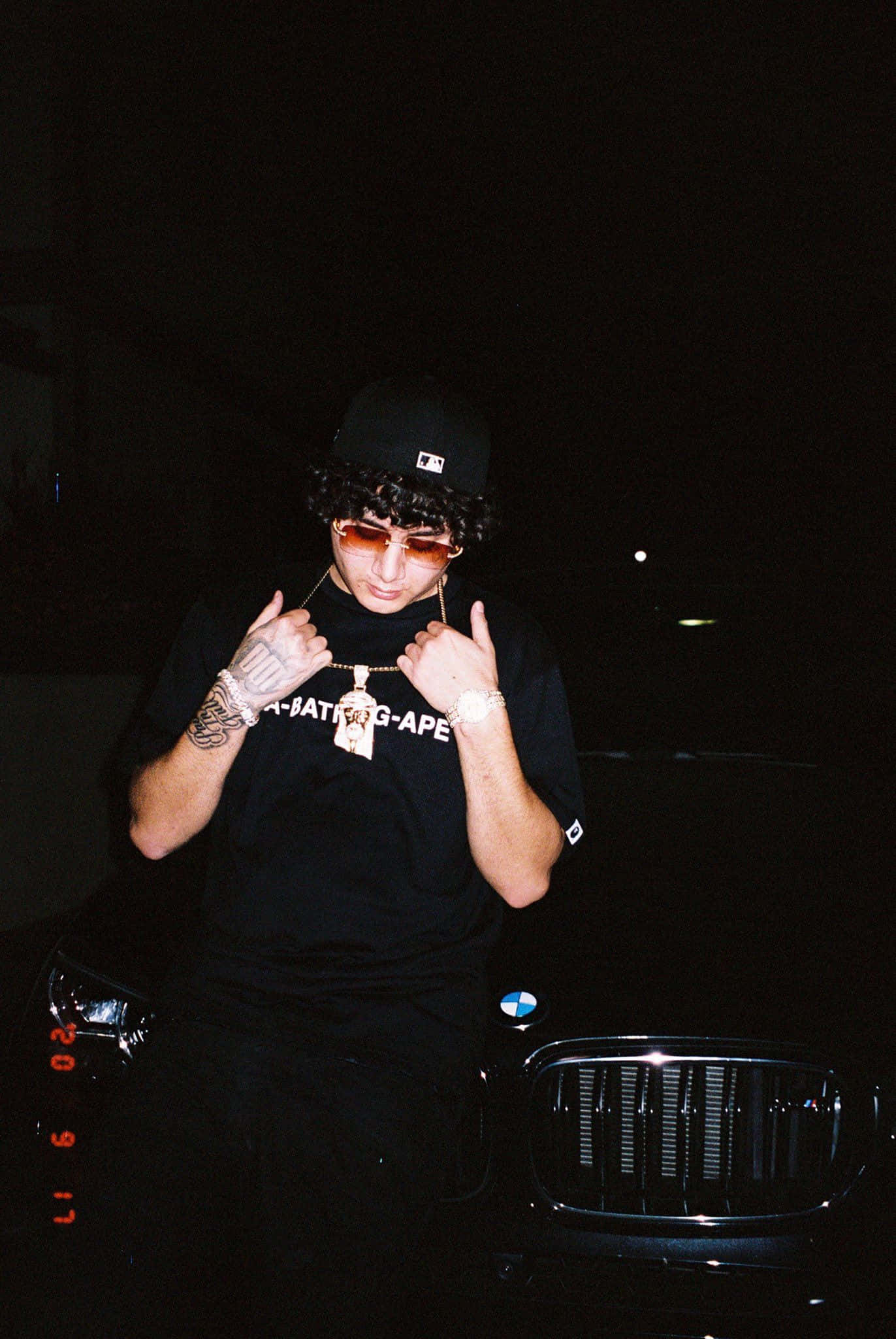 Shoreline Mafia, black cap, sunglasses, Full HD Phone Wallpaper