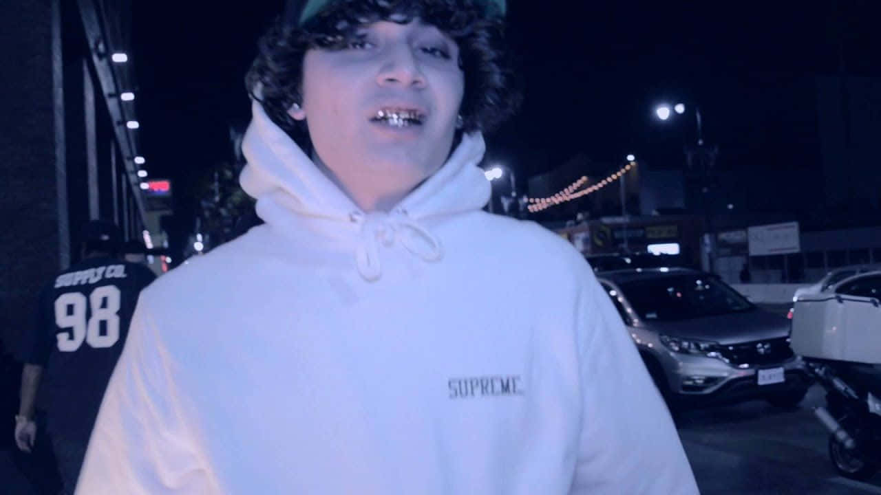 Shoreline Mafia, Supreme hoodie, curly hair, HD Desktop Wallpaper
