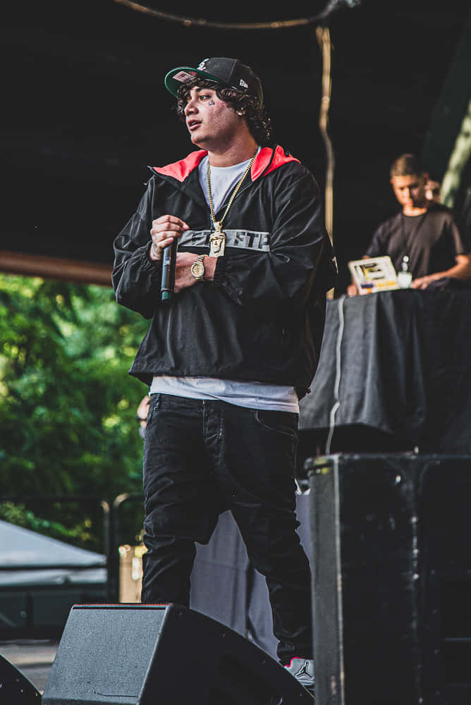 Shoreline Mafia, black jacket, cap, SD Phone Wallpaper