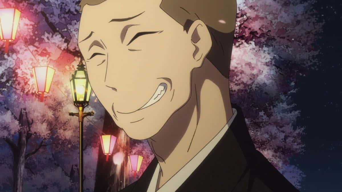 Shouwa genroku rakugo shinjuu, lanterns, cherry blossoms, SD Desktop Wallpaper
