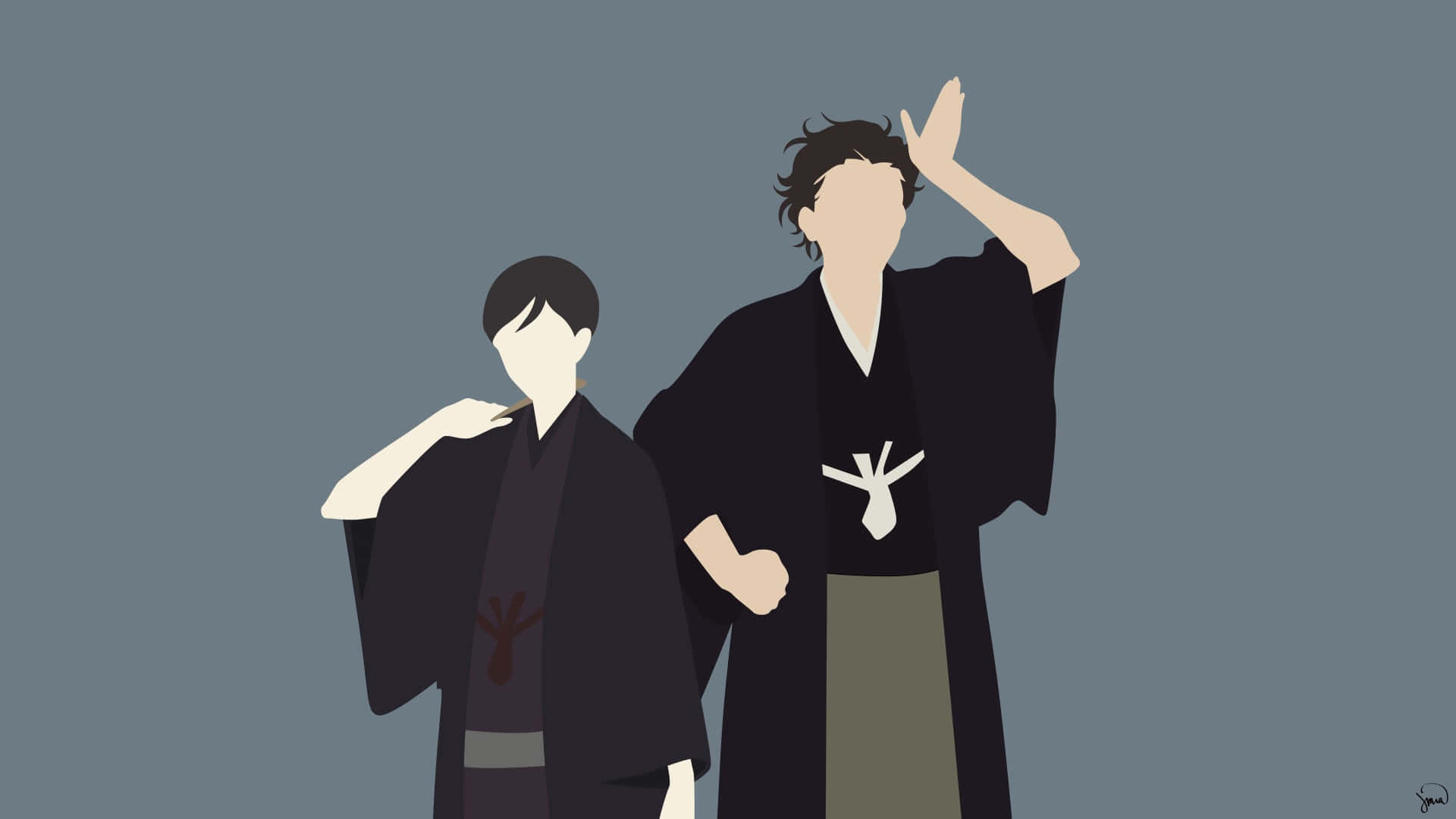 Shouwa genroku rakugo shinjuu, 1920 x 1080, traditional Japanese robes, Full HD Desktop Wallpaper