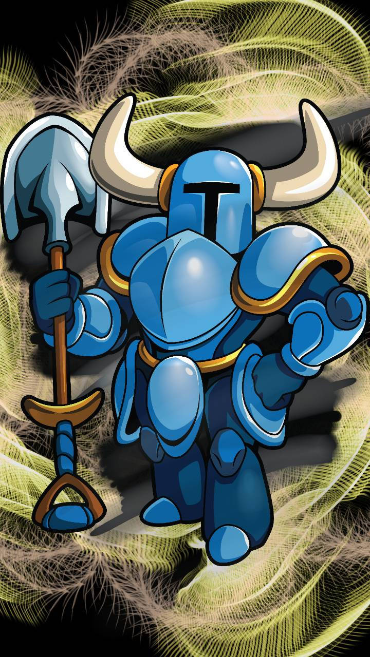 Shovel Knight, full armor, blue armor, HD Phone Wallpaper