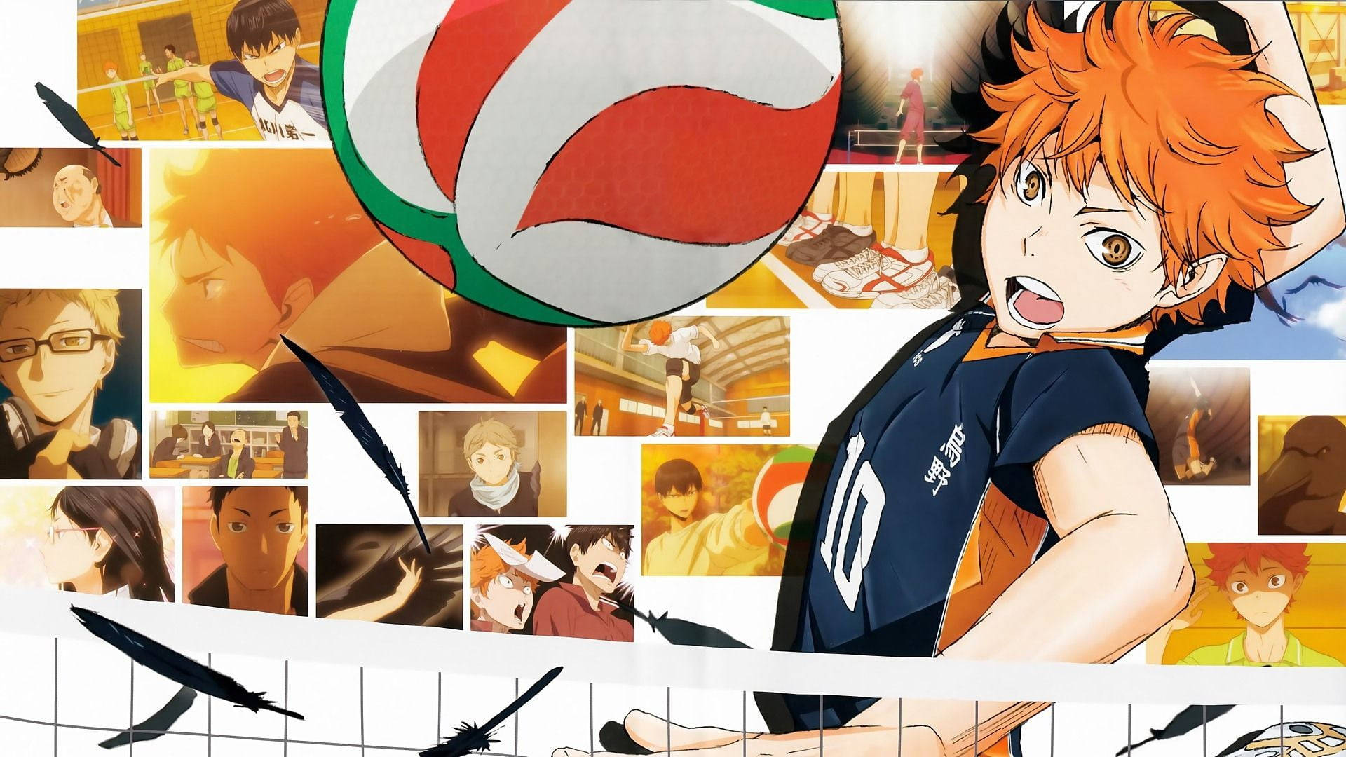 Shoyo Hinata, anime, volleyball player, Full HD Desktop Wallpaper