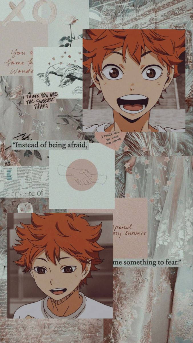 Shoyo Hinata, anime character, quotes, SD Phone Wallpaper