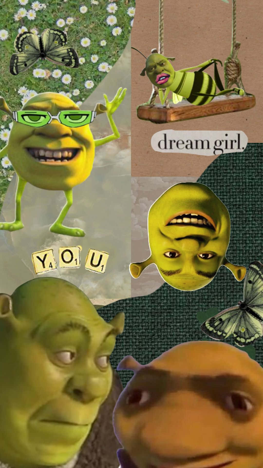 Shrek, grasshopper, swing, Full HD Phone Wallpaper