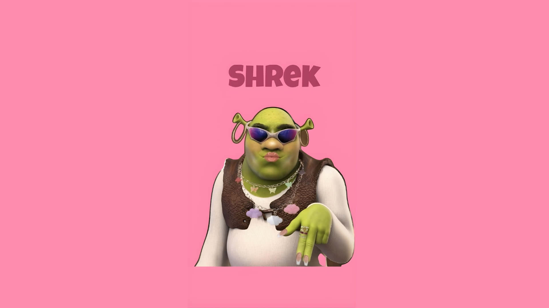 Shrek, sunglasses, vest, Full HD Desktop Wallpaper