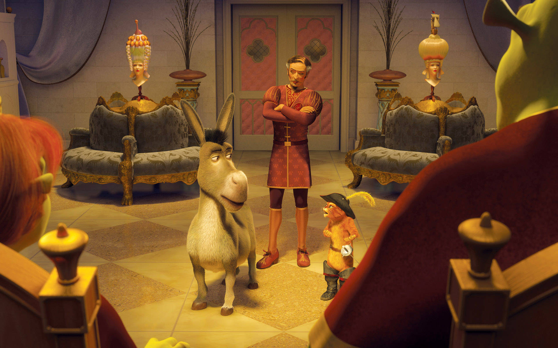 Shrek 4K, donkey, small monkey, Full HD Desktop Wallpaper