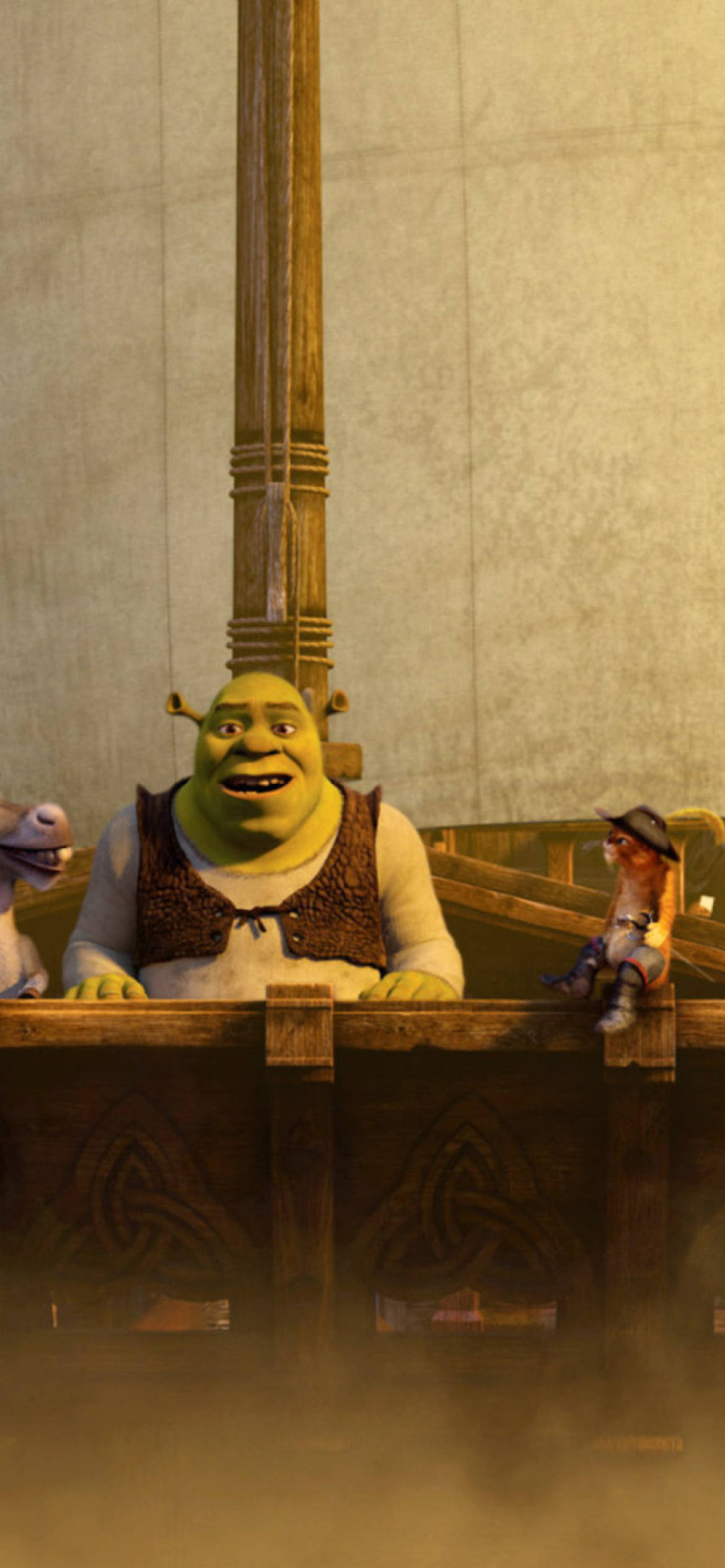 Shrek the Third, Shrek, ship's railing, Full HD Phone Wallpaper