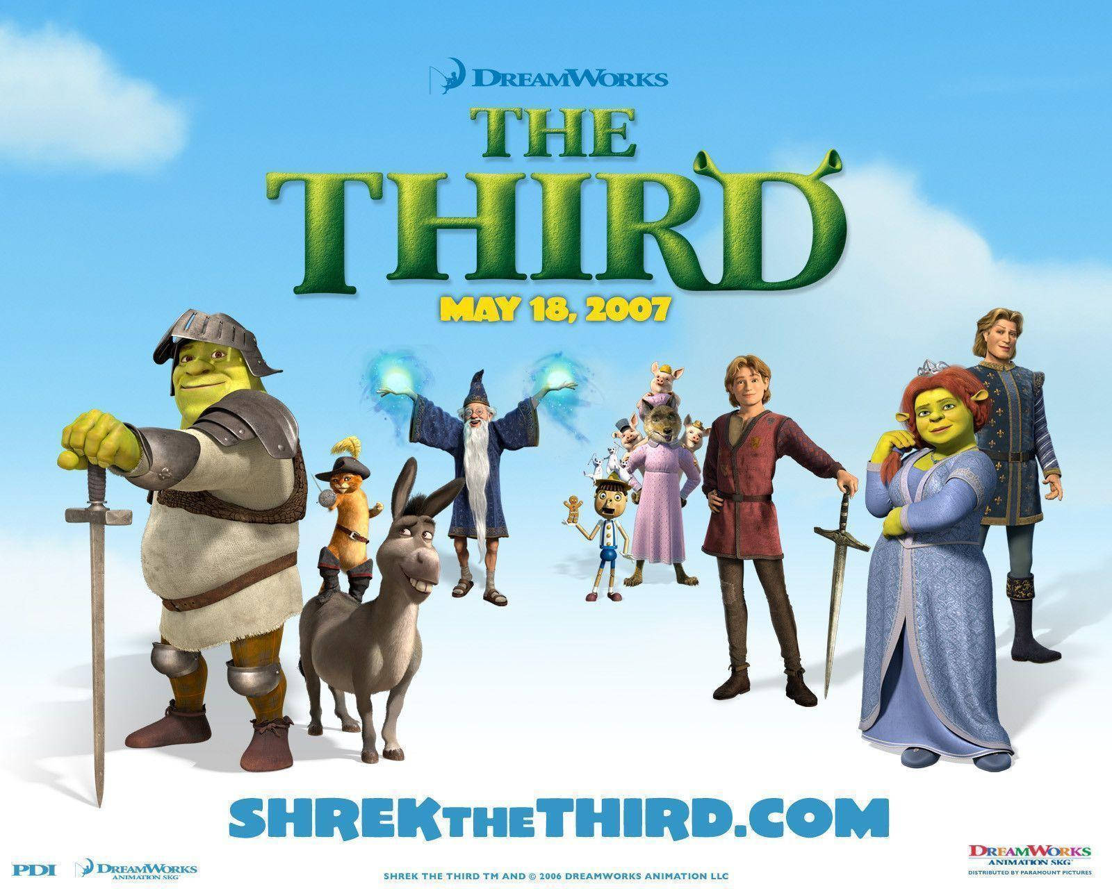 Shrek The Third, Shrek, bright blue sky, HD Desktop Wallpaper
