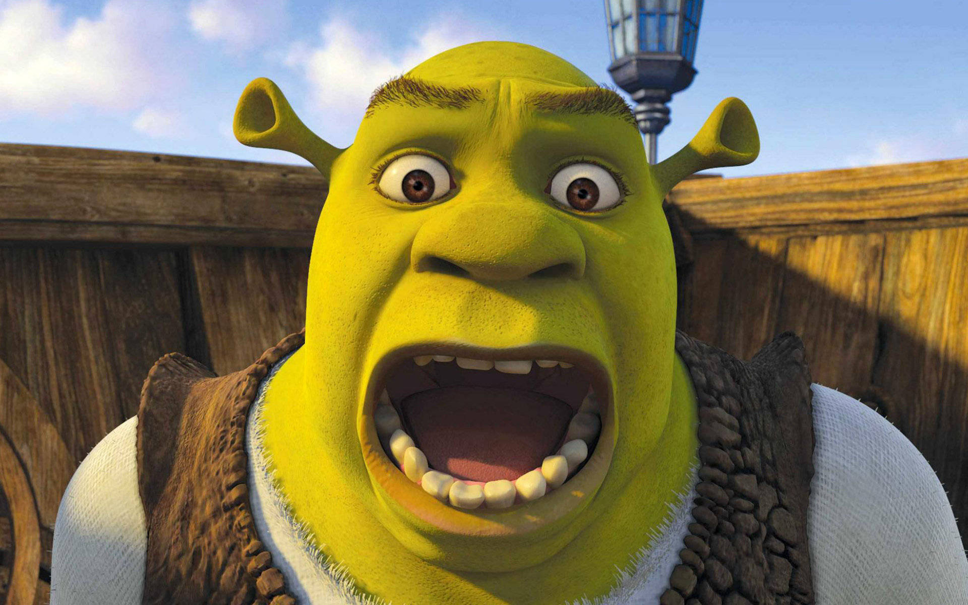 Shrek the Third, ogre, wide eyes, Full HD Desktop Wallpaper