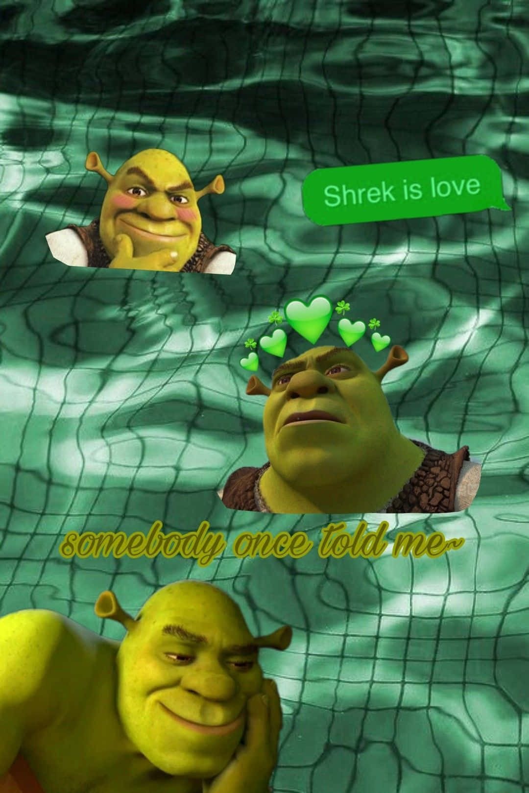 Shrek, underwater, ripping green water, HD Phone Wallpaper