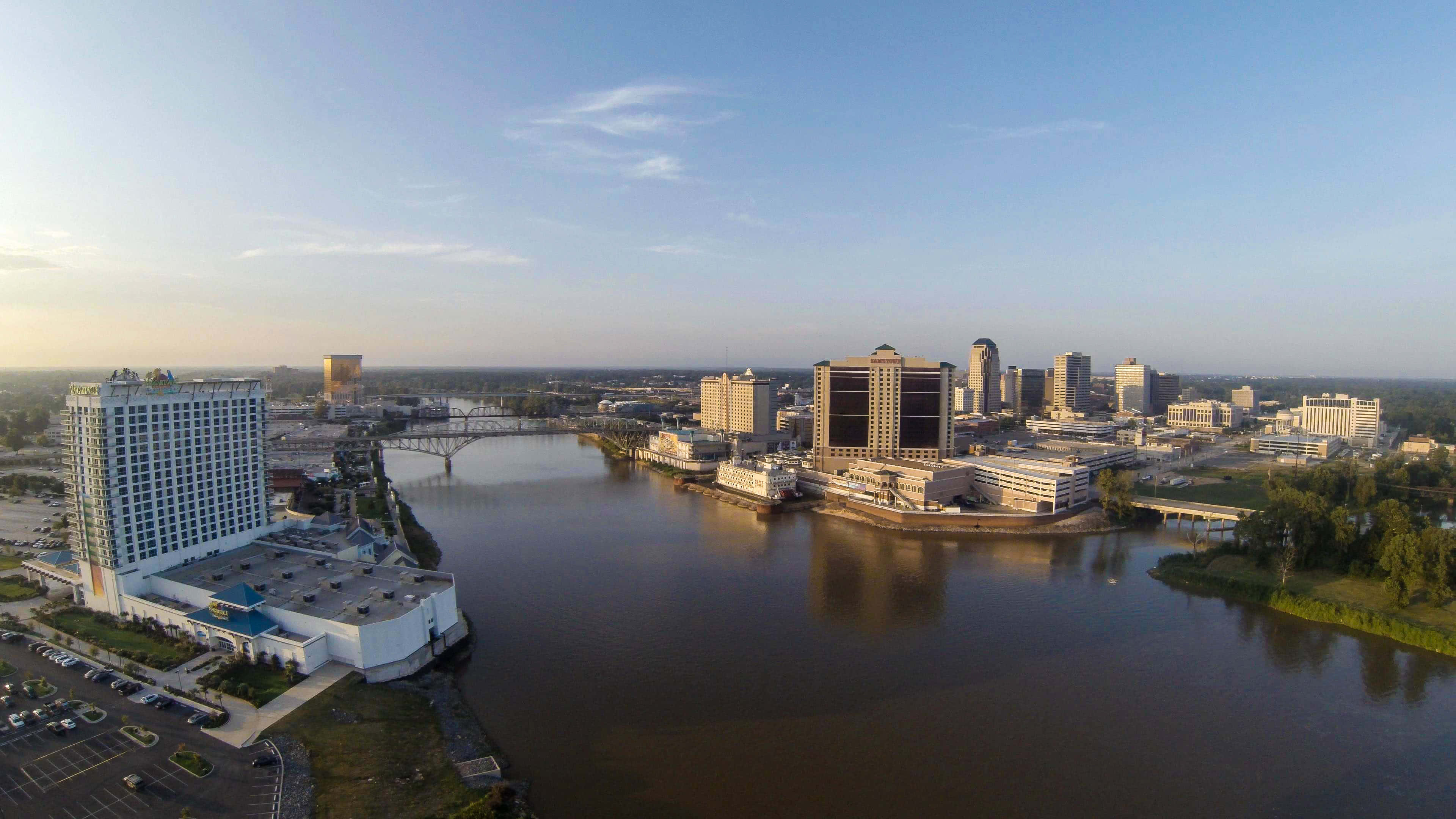 Shreveport, skyline, sunrise, 4K Desktop Wallpaper