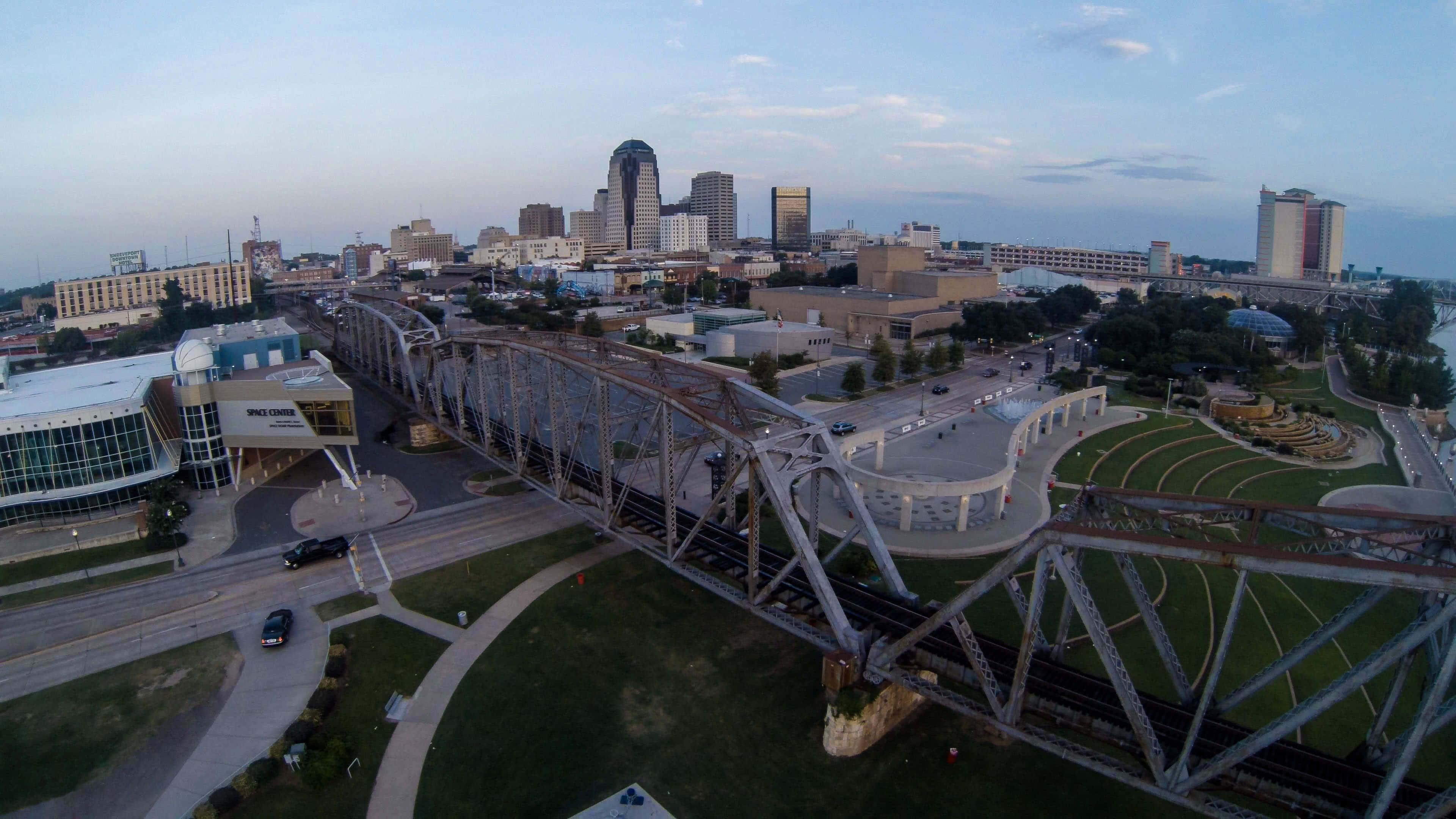 Shreveport, skyline, dusk, 4K Desktop Wallpaper