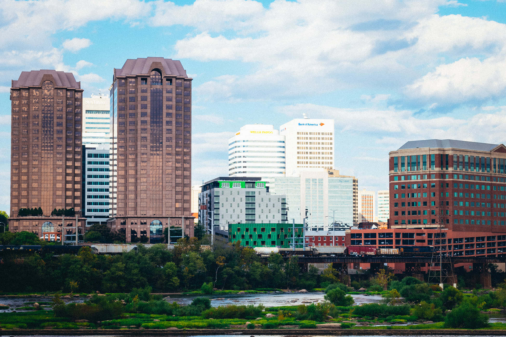 Shreveport, skyline, glass skyscrapers, Full HD Desktop Wallpaper