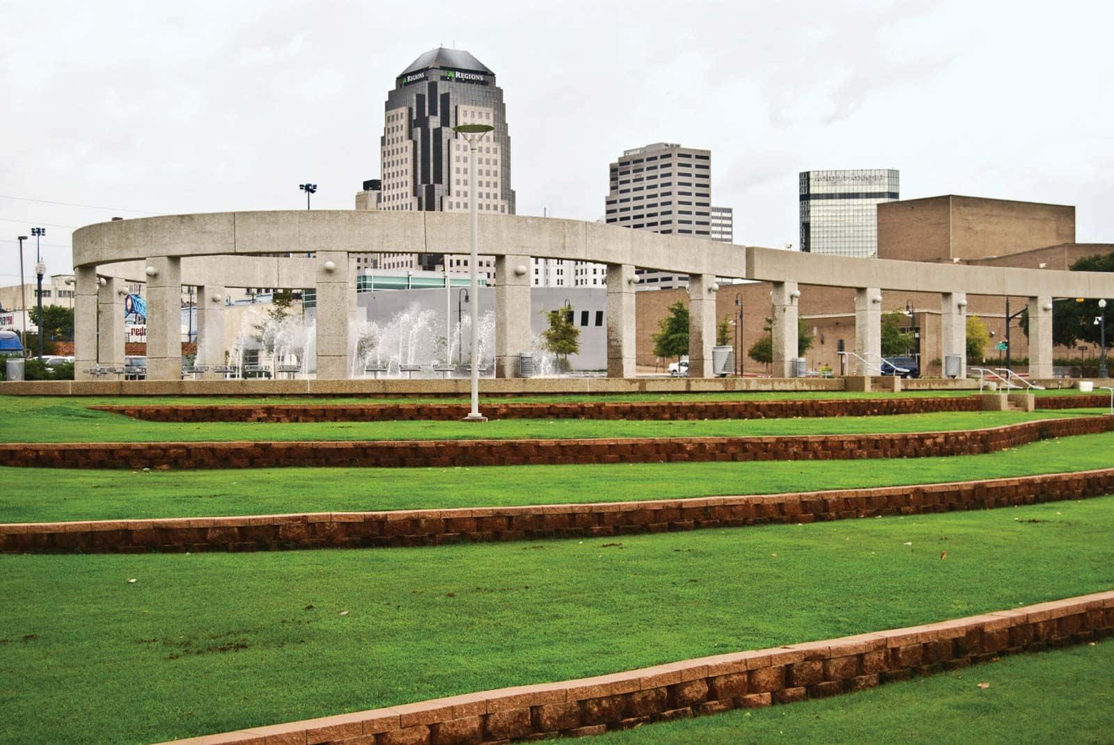 Shreveport skyline, stunning sunset, overcast sky, HD Desktop Wallpaper