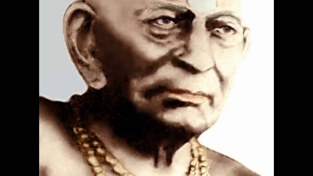 Shri Swami Samarth, elderly man, deep wrinkles, HD Desktop Wallpaper