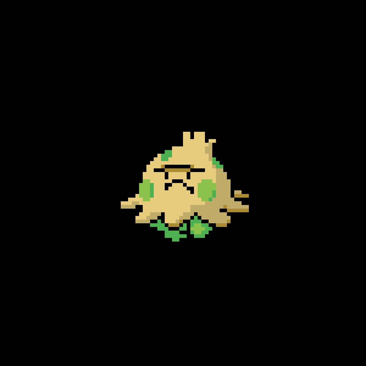 Shroomish, pixel art, tan, SD Desktop Wallpaper