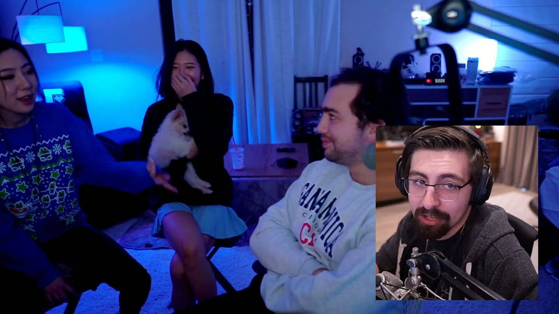 Shroud, live stream, blue-lit room, Full HD Desktop Wallpaper