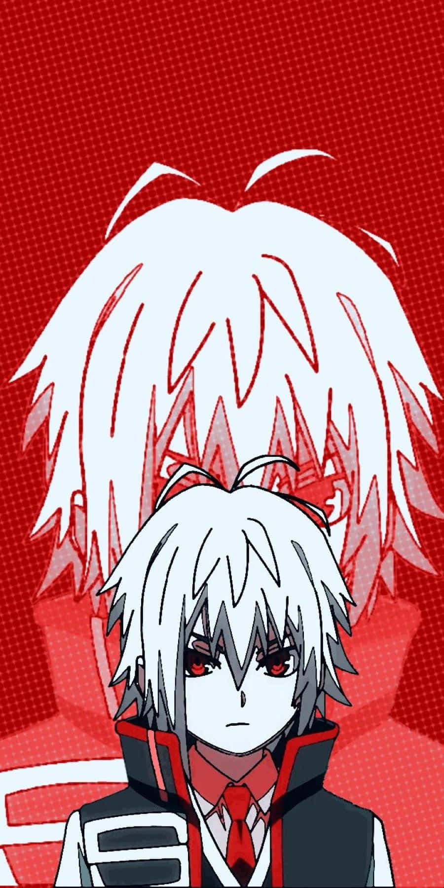 Shu Kurenai, white hair, red eyes, HD Phone Wallpaper