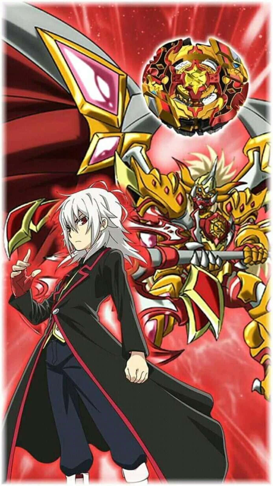 Shu Kurenai, white-haired anime boy, black coat, HD Phone Wallpaper