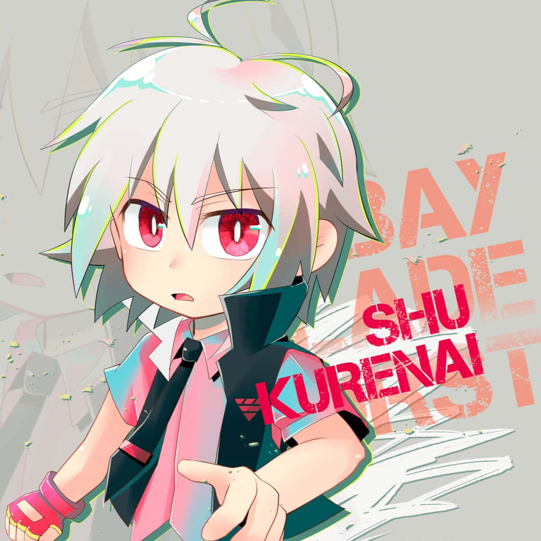 Shu Kurenai, chibi anime boy, white hair, SD Desktop Wallpaper
