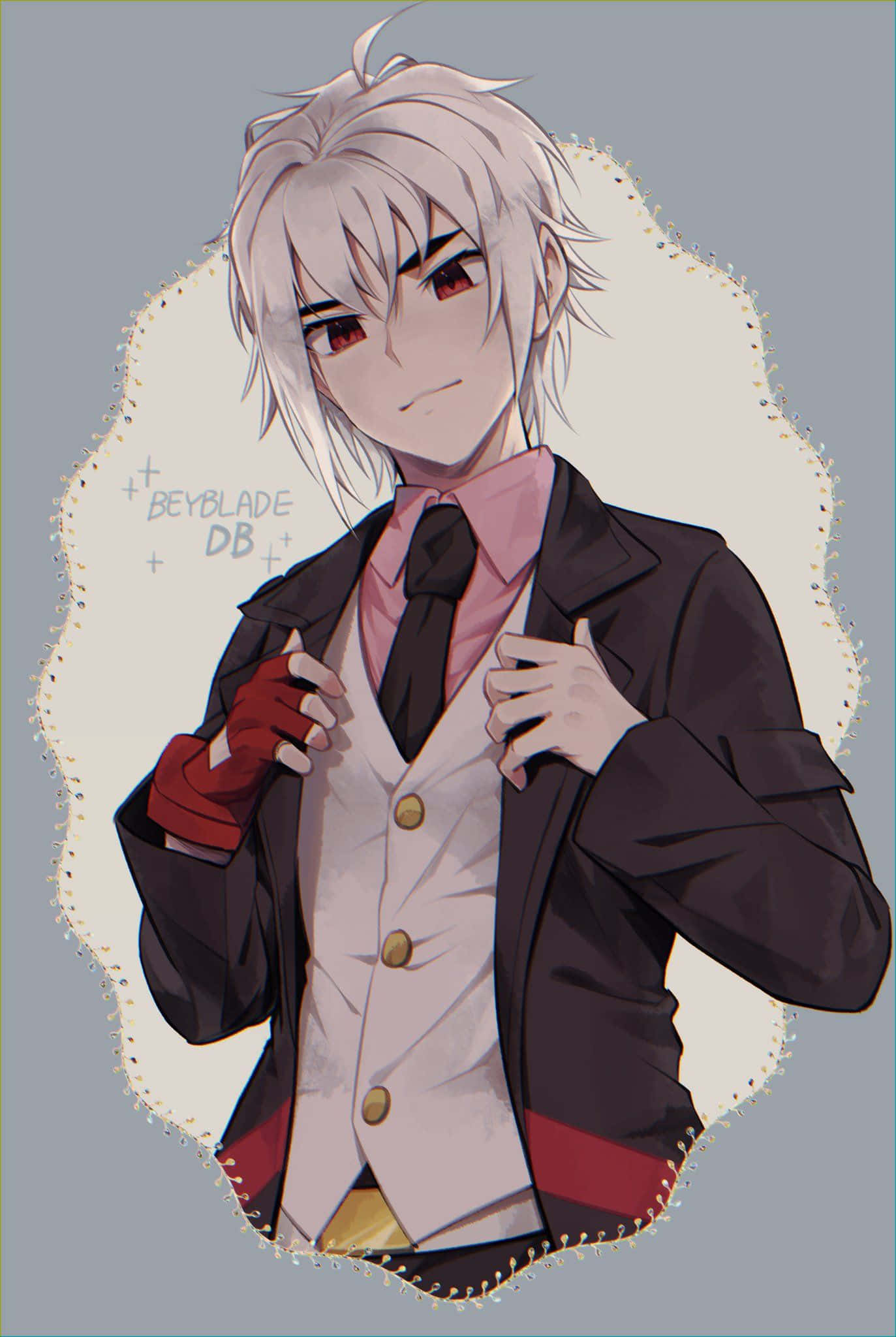 Shu Kurenai, silver hair, red eyes, Full HD Phone Wallpaper