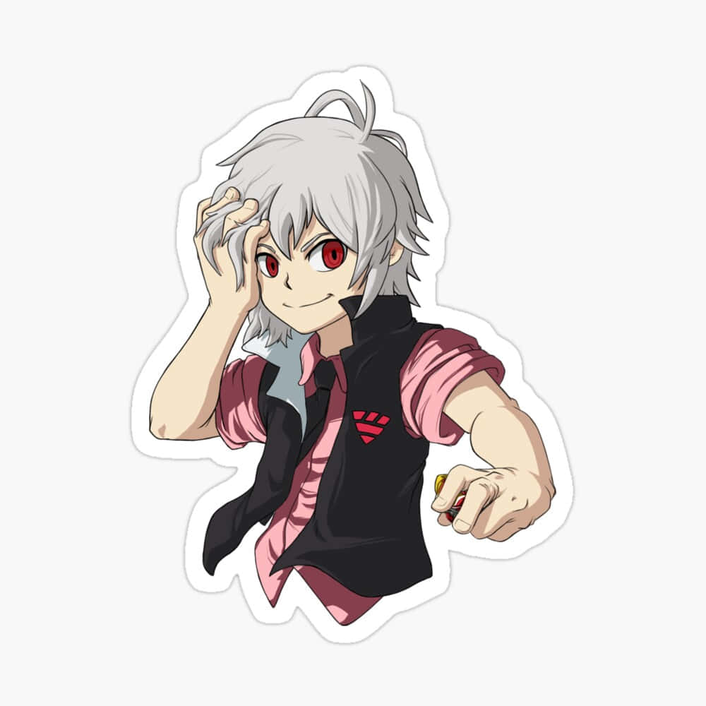 Shu Kurenai, silver hair, red eyes, SD Desktop Wallpaper