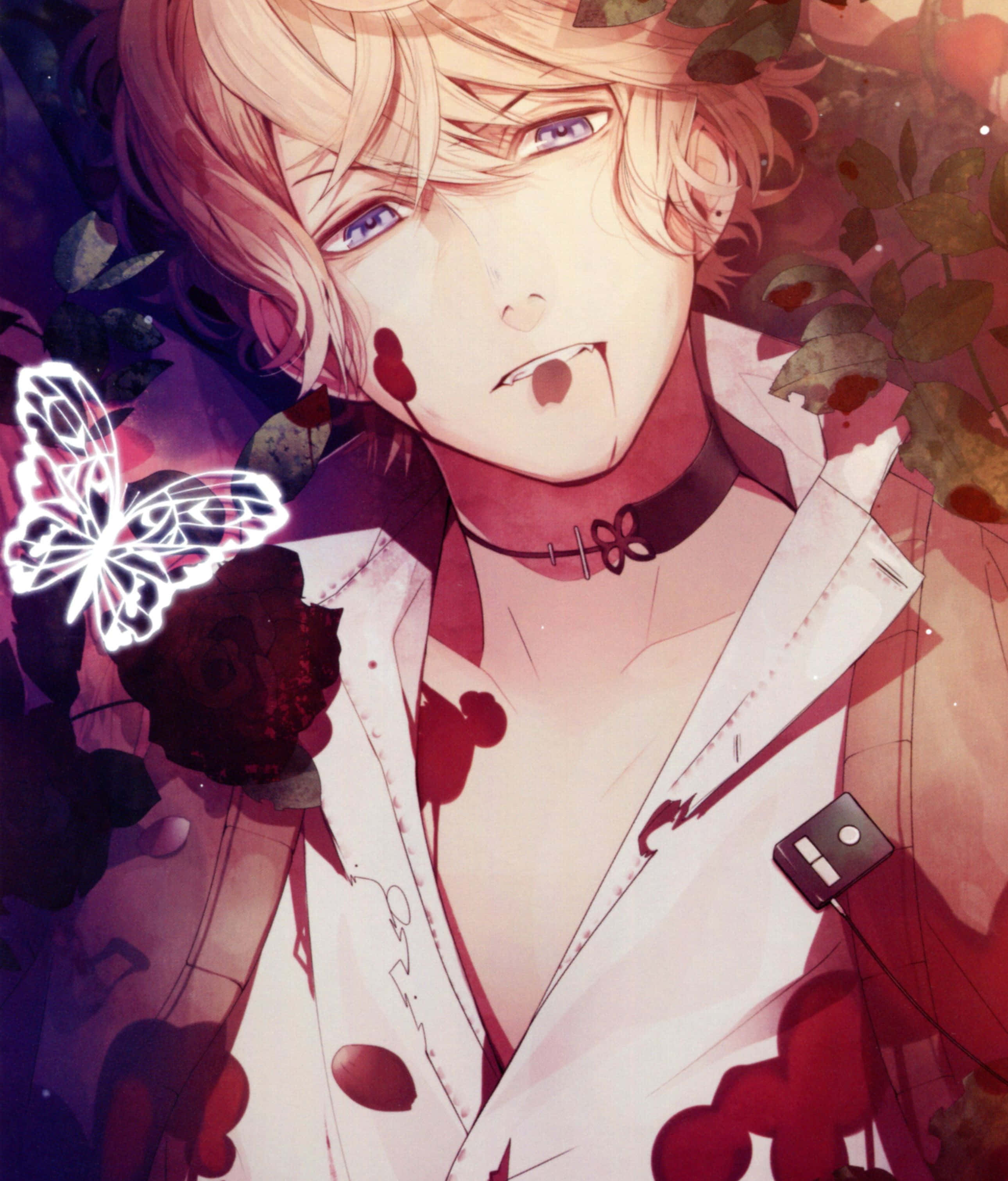 Shu Sakamaki, blonde hair, blue eyes, 2K Phone Wallpaper