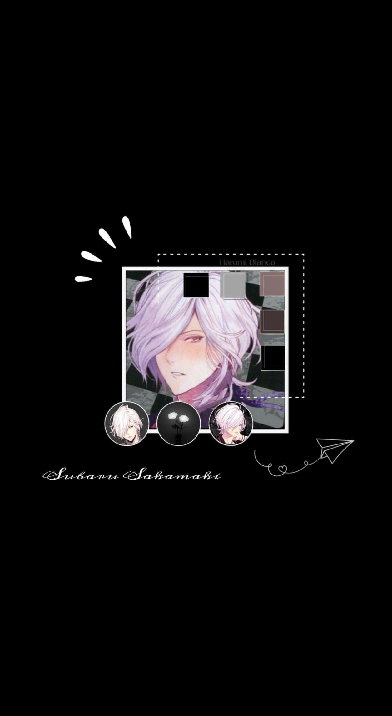 Shu Sakamaki, lavender hair, soft expression, Full HD Phone Wallpaper