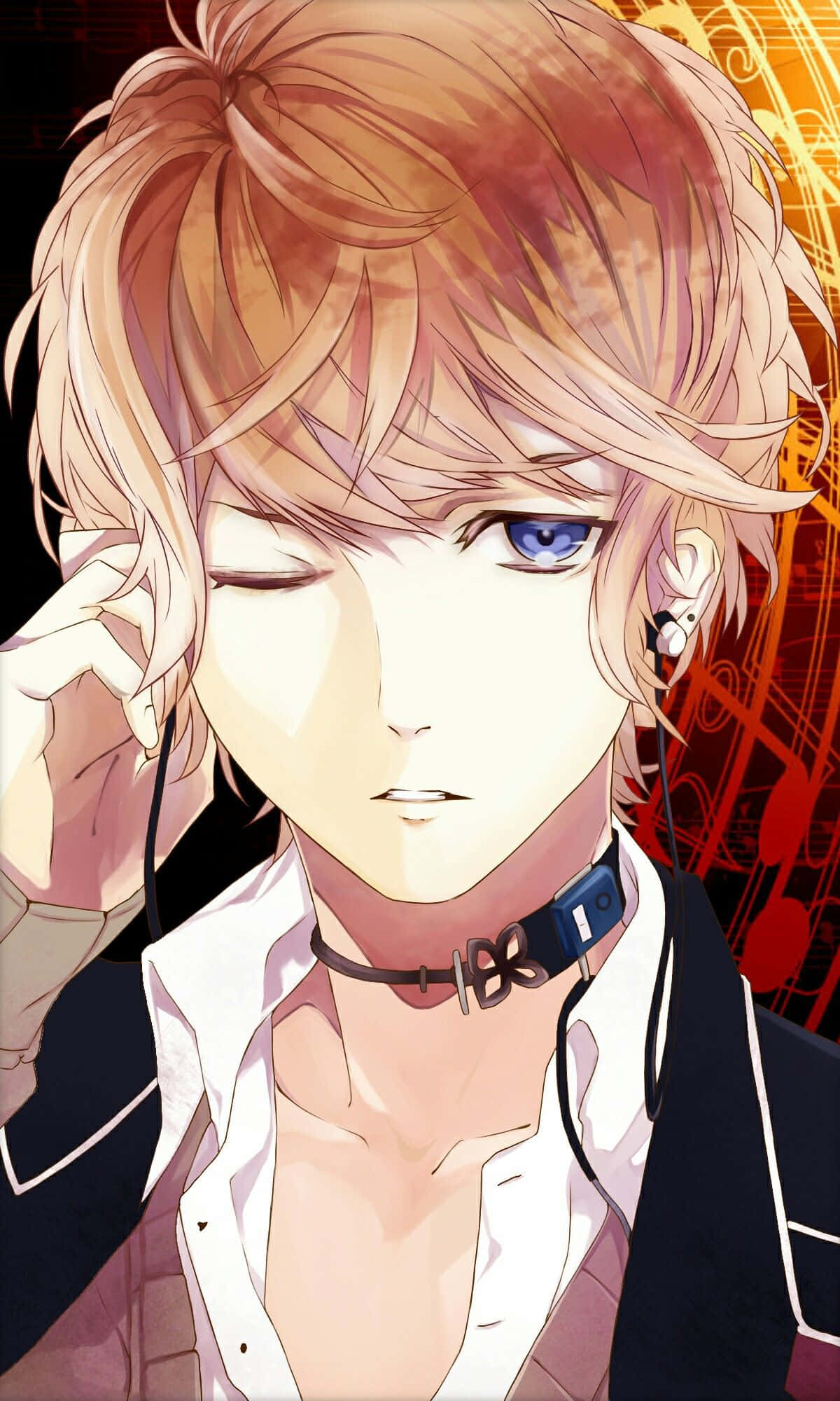 Shu Sakamaki, blonde hair, blue eyes, Full HD Phone Wallpaper