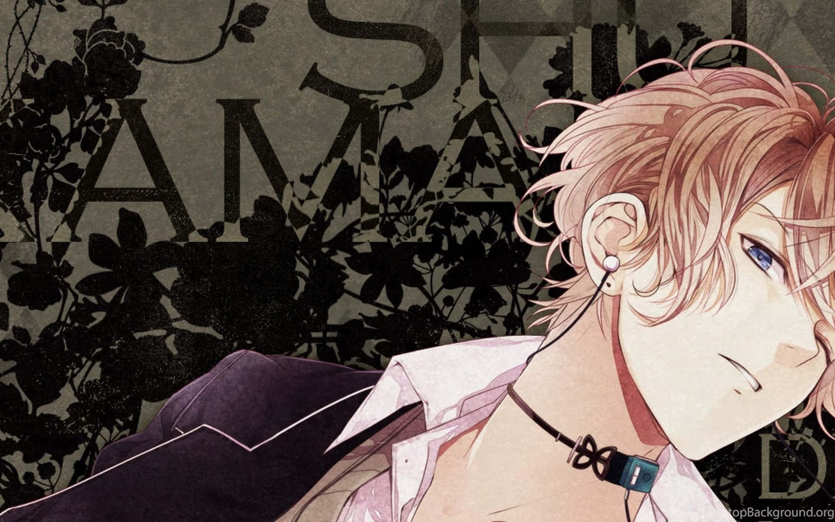 Shu Sakamaki, pink hair, blue eyes, HD Desktop Wallpaper
