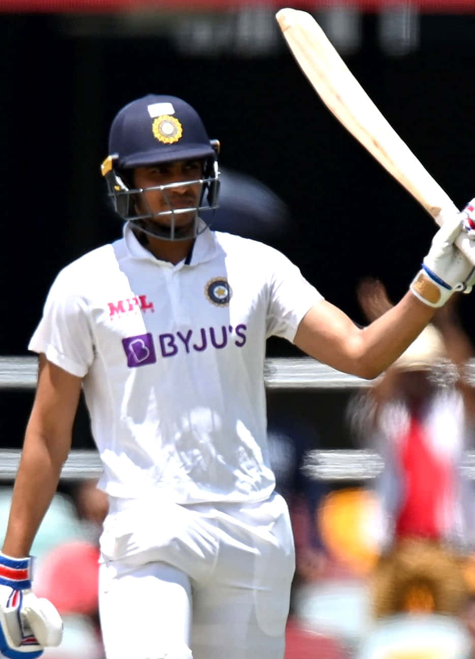 Shubman Gill, white uniform, helmet, HD Phone Wallpaper