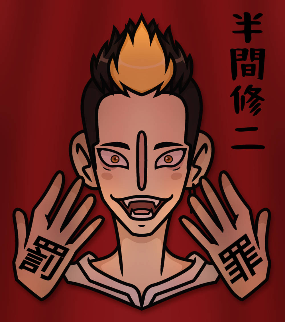 Shuji Hanma, red, anime character, SD Phone Wallpaper