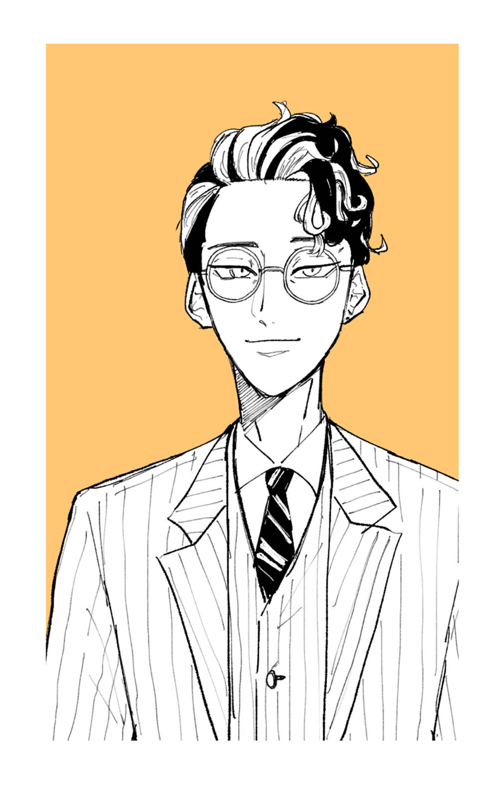 Shuji Hanma, mustard, pinstripe suit, HD Phone Wallpaper