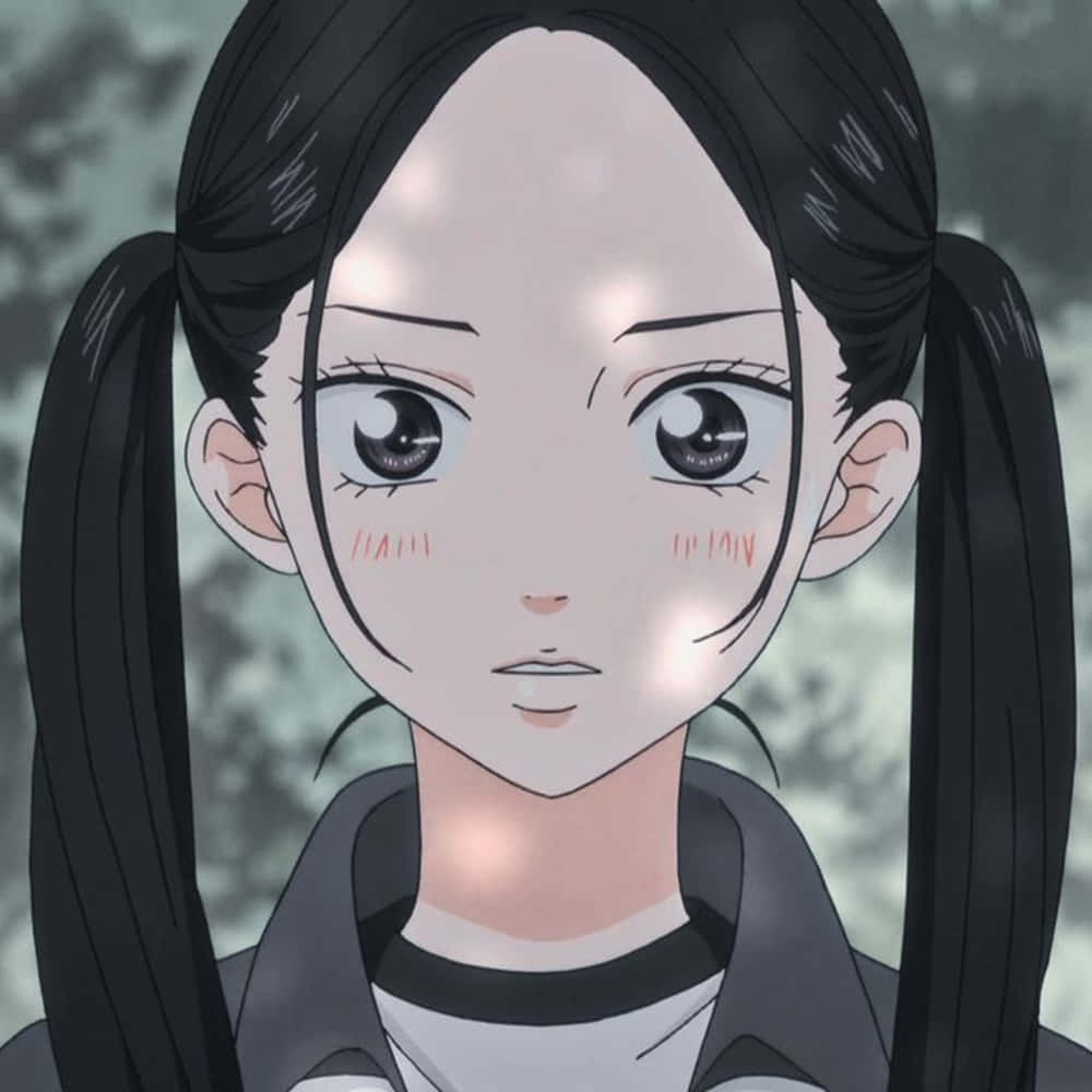 Shuko Murao, black pigtails, red cheek marks, SD Desktop Wallpaper
