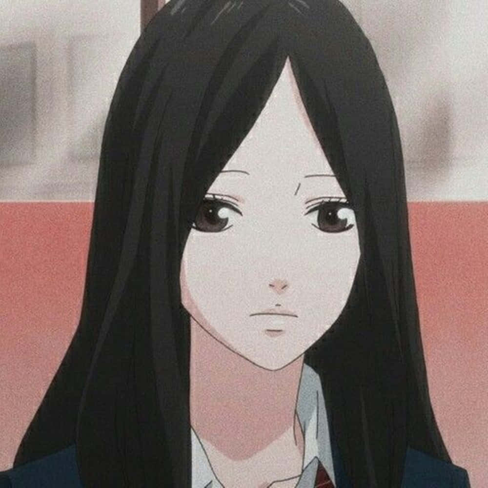 Shuko Murao, long black hair, school uniform, SD Desktop Wallpaper