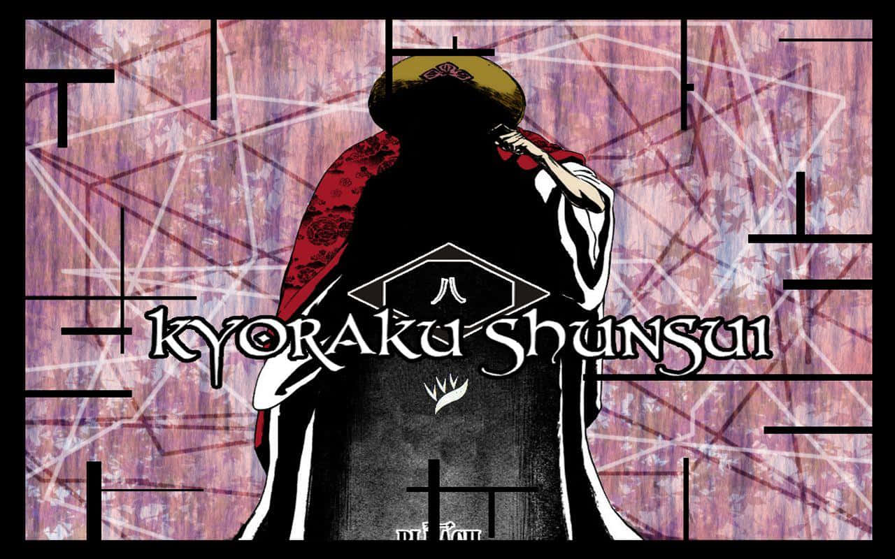 Shunsui Kyoraku, black robe, red cape, HD Desktop Wallpaper