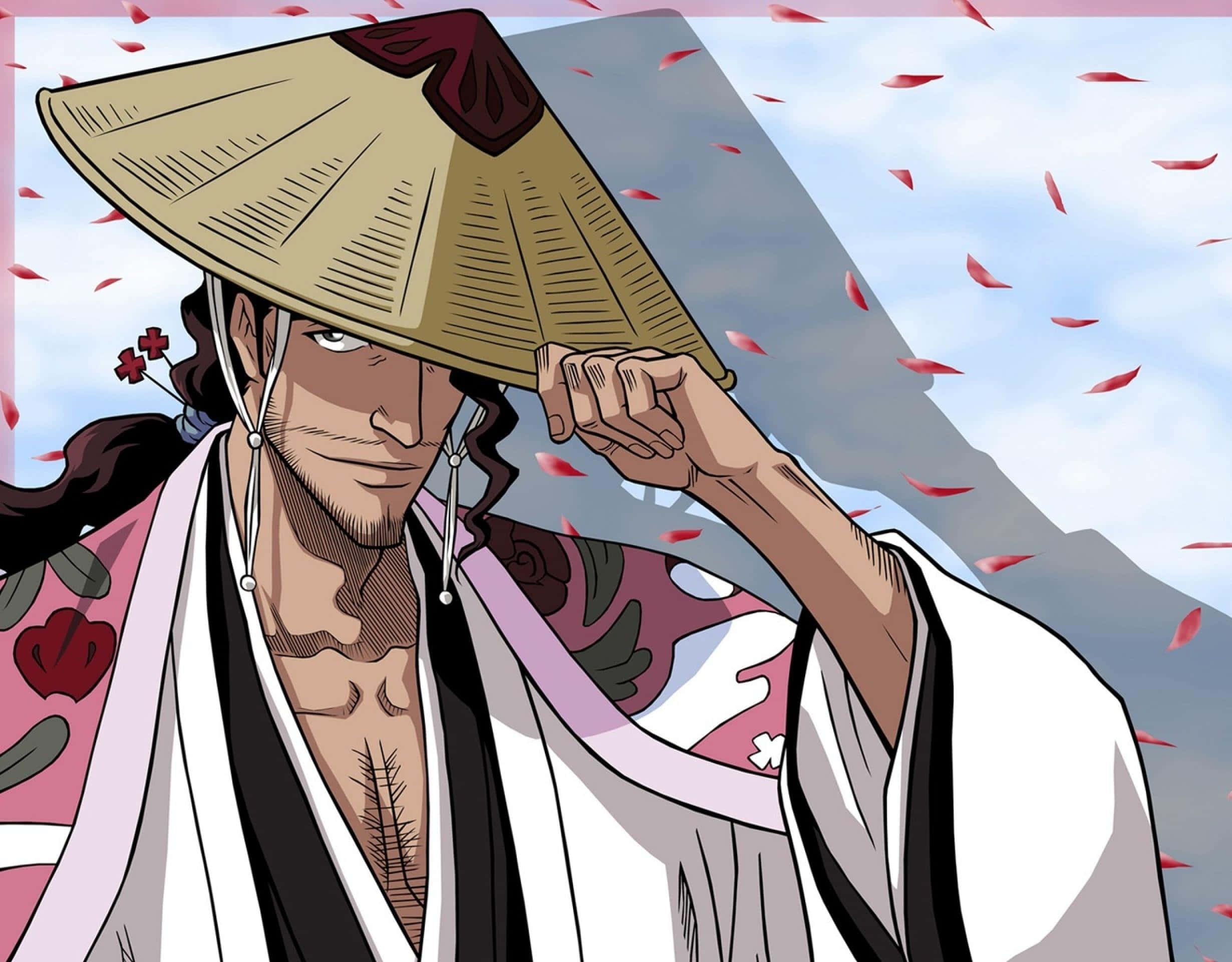Shunsui Kyoraku, samurai warrior, traditional robes, Full HD Desktop Wallpaper