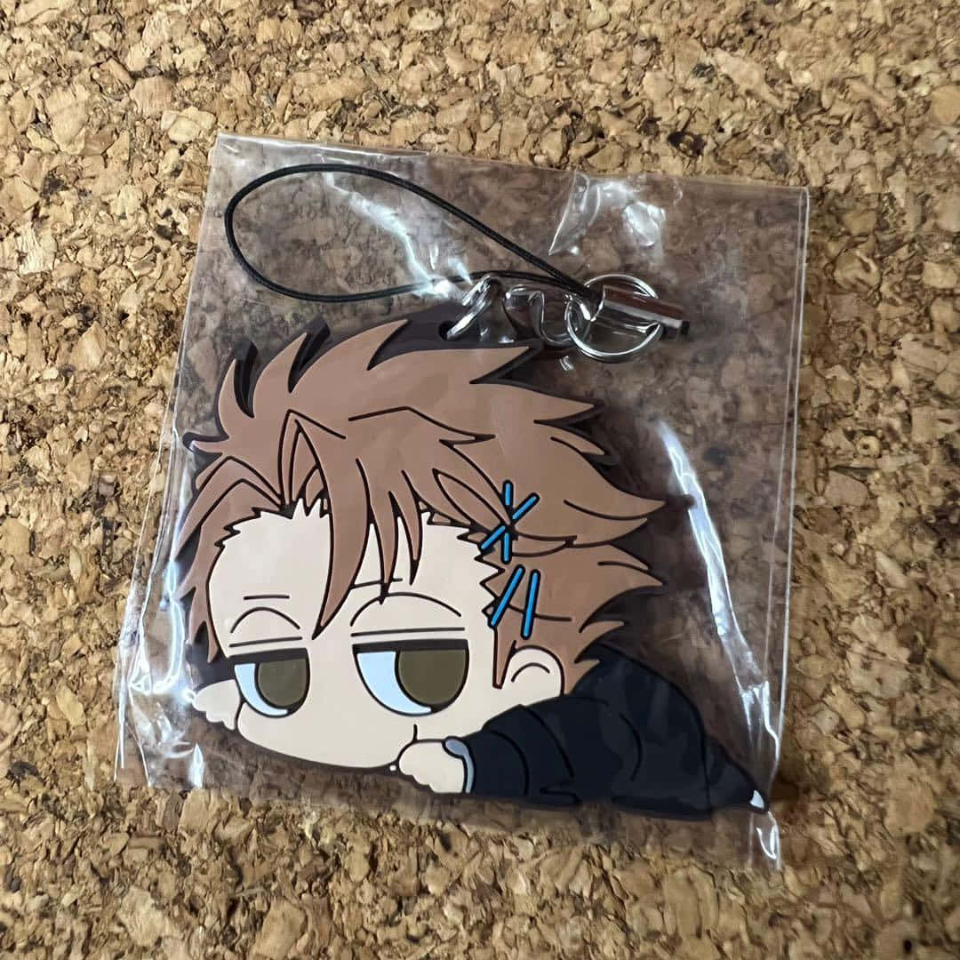 Shusei Kagari, chibi anime character, messy brown hair, SD Desktop Wallpaper