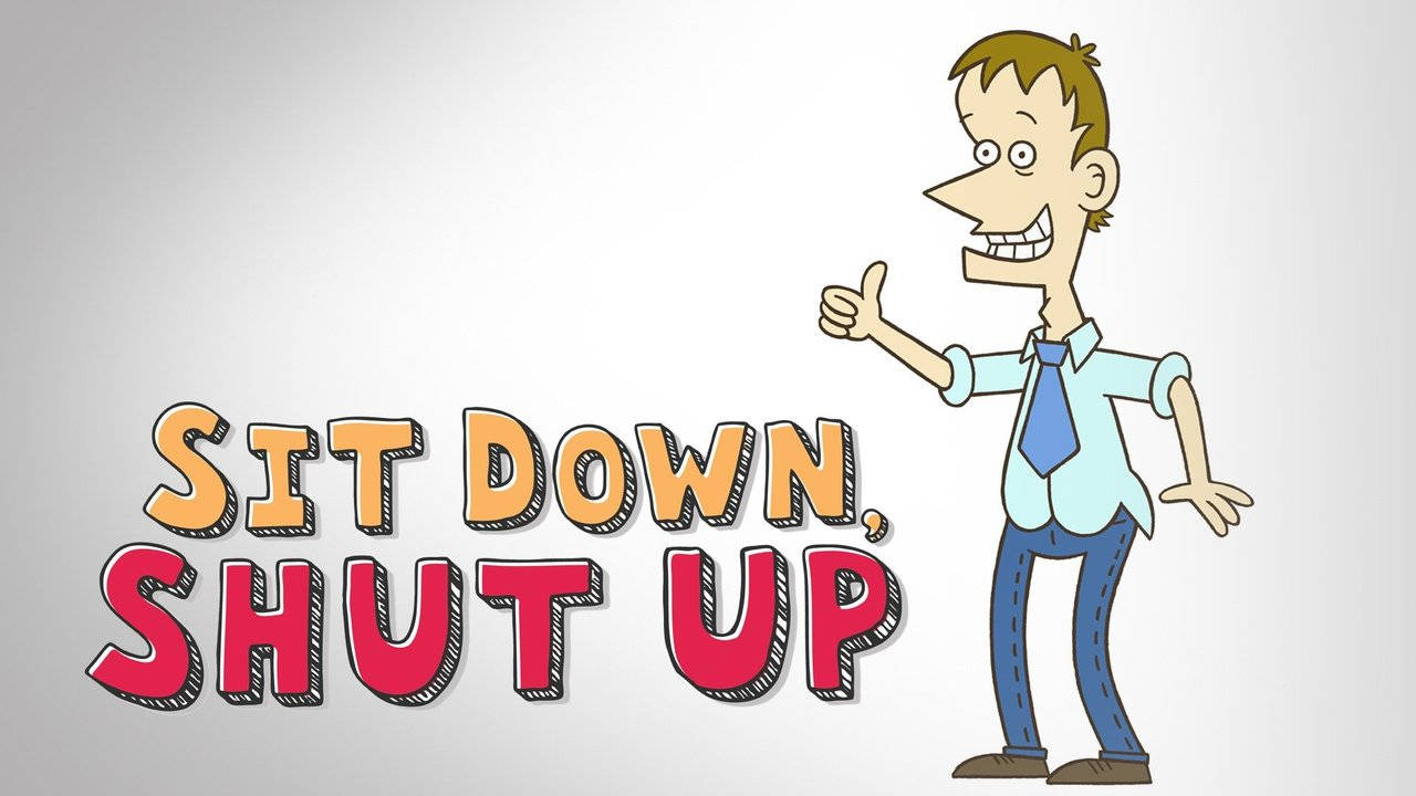Sit Down, Shut Up, animated series logo, cartoon man, HD Desktop Wallpaper