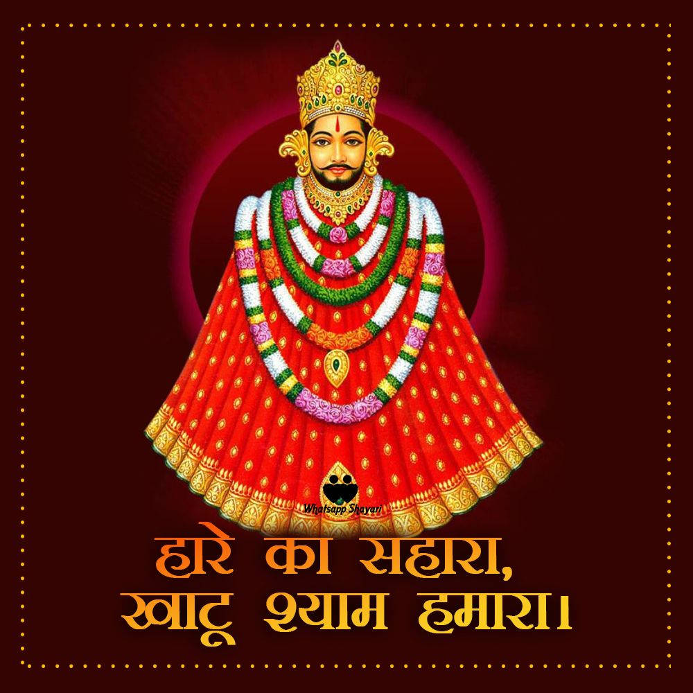 Shyam Baba, red coat, garlands, SD Desktop Wallpaper