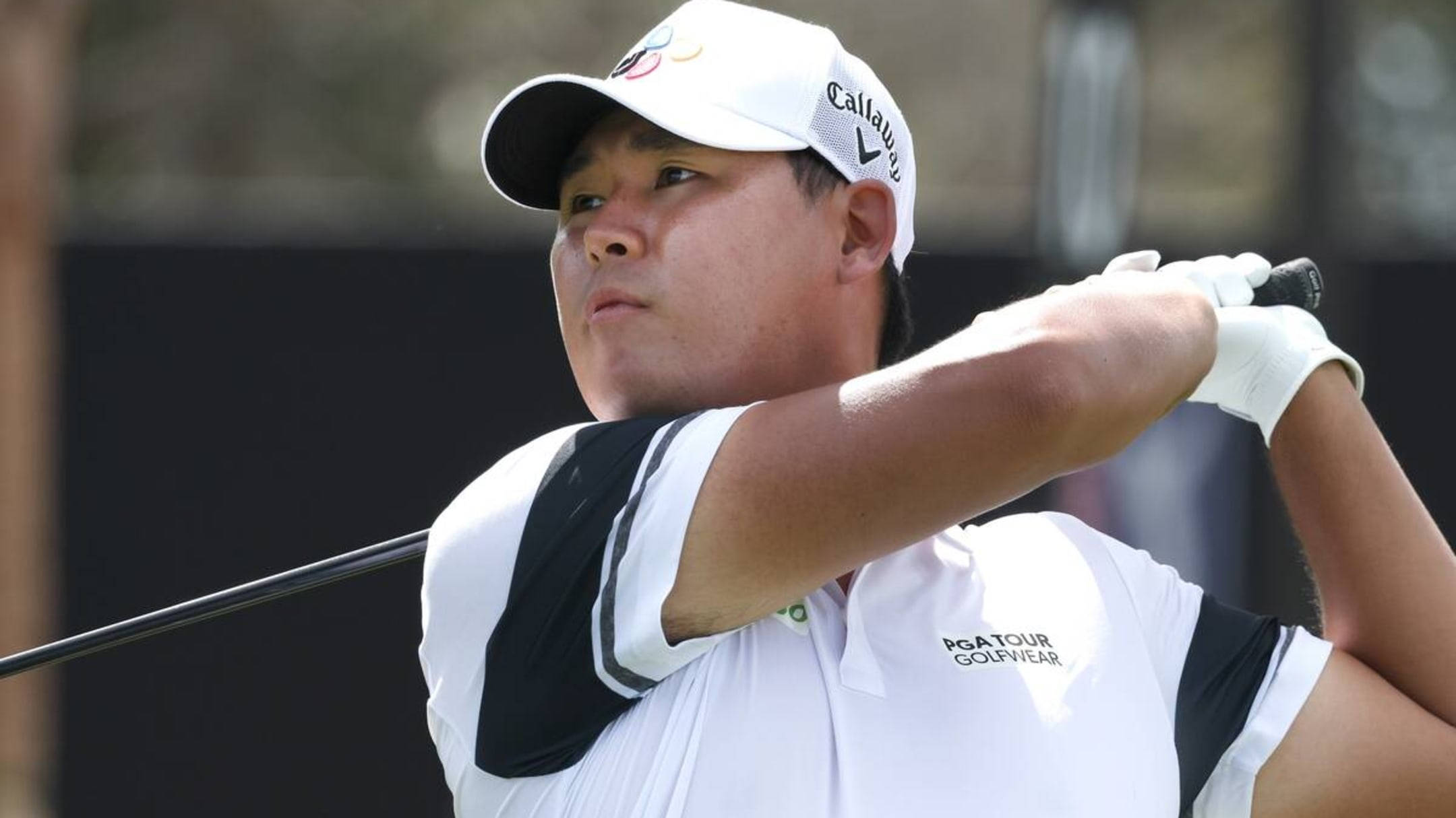 Si Woo Kim, white cap, white shirt, Full HD Desktop Wallpaper