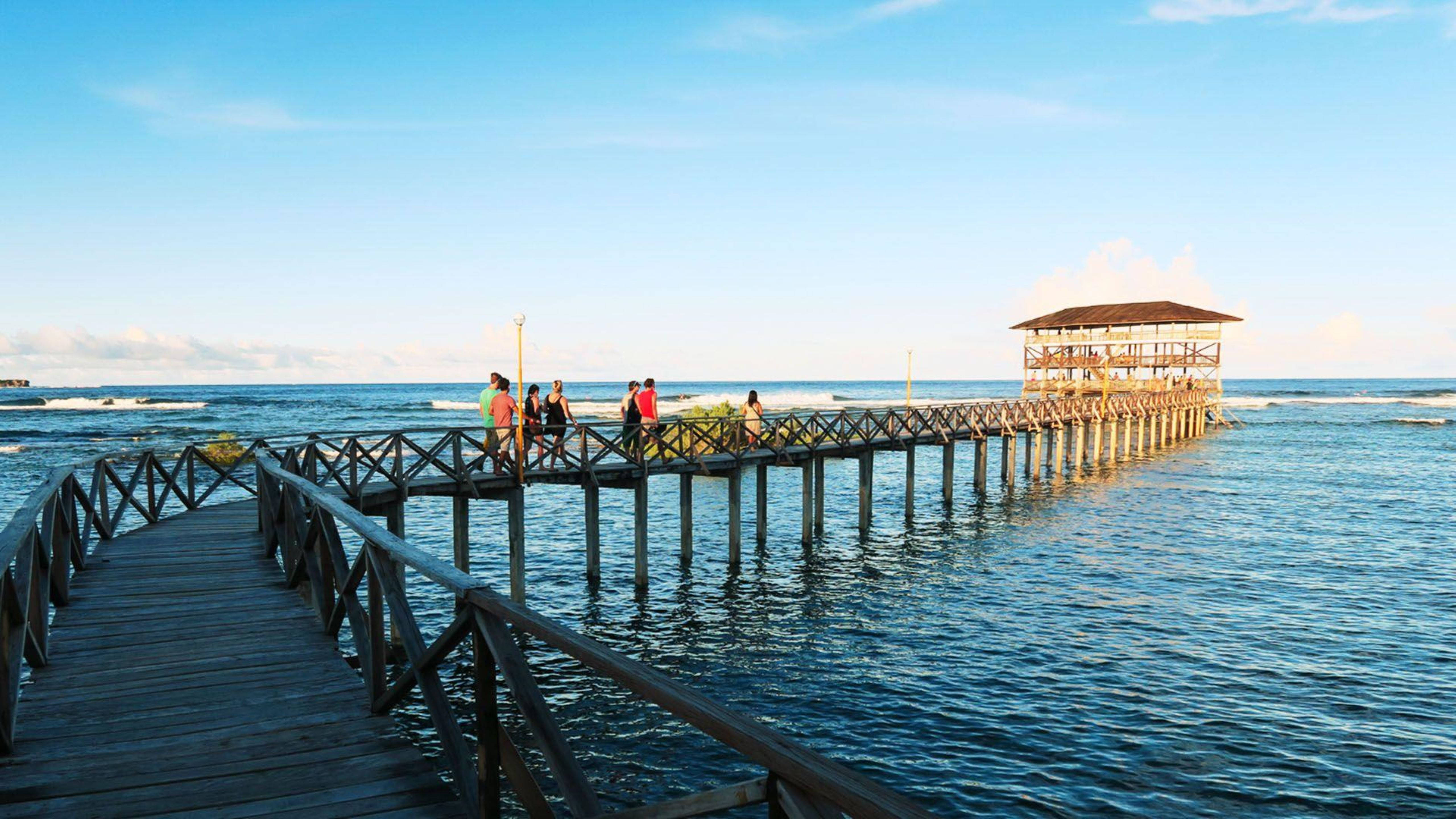 Siargao Island, Cloud 9, wooden pier, 5K Desktop Wallpaper