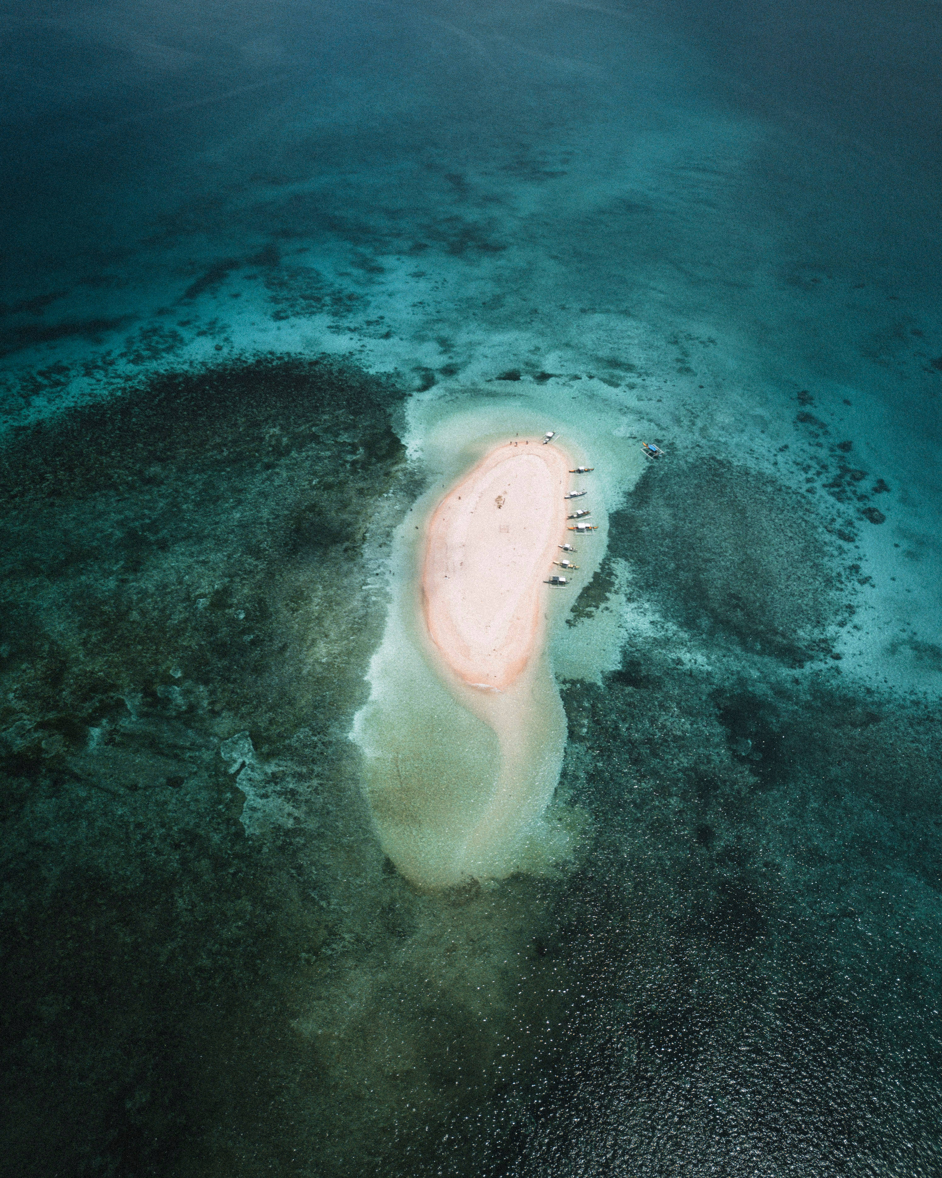 Siargao Island, sandbar, aerial view, 2K Phone Wallpaper